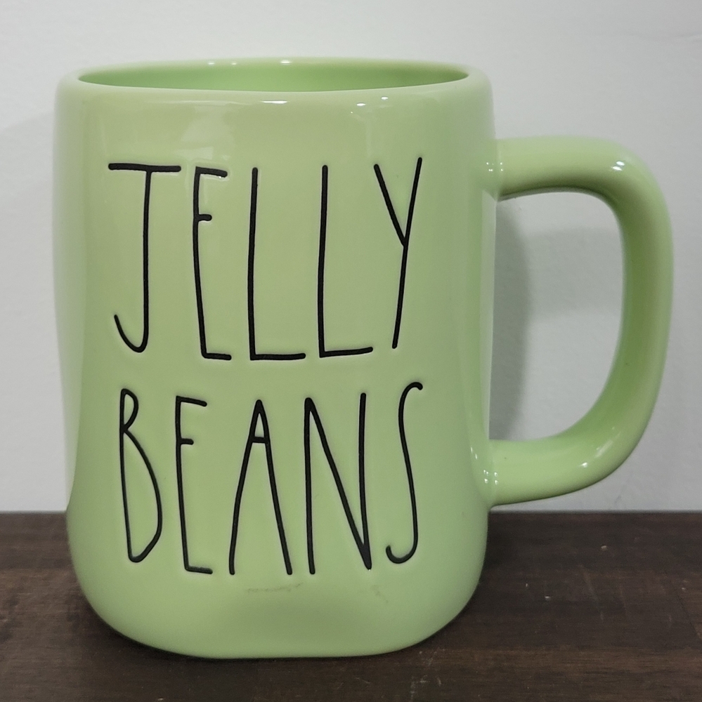 Rae Dunn Light Green Jelly Beans Mug